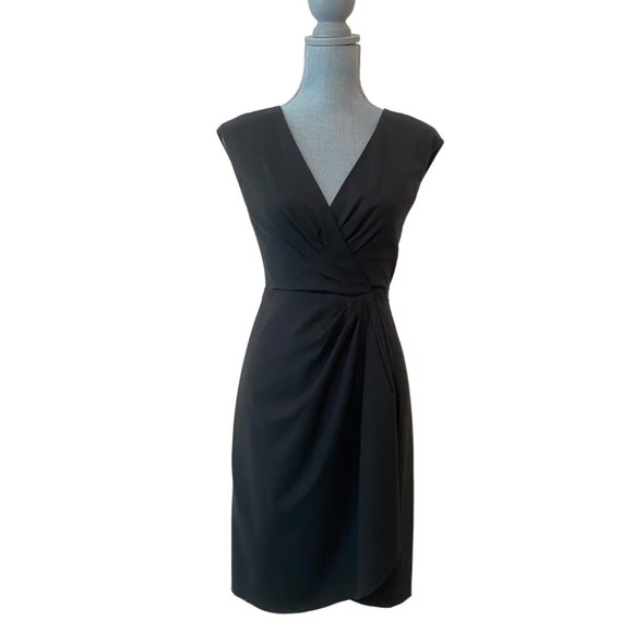MICHAEL Michael Kors Black faux wrap dress - Picture 1 of 8